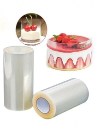 簡單製作美味蛋糕-理想的烘焙包裝配件,透明蛋糕裝飾邊緣,裝飾慕斯、巧克力和糕點