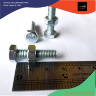 WHITE BOLT NUT M6 X 25 BMP M6X25/ M6X25 WHITE BOLT BMP M6 X 25 KEY 10 LENGTH 2.5CM 2.5 CM DIAMETER 6