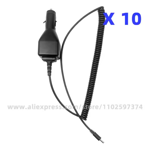 10Pcs Car Cigarette Lighter Charging Cable 5.9V 750mA for Airbus Radio EADS Cassidian THR880i TH1n T