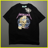 【Super Economical Choice】 HITAM Orifake - METALLICA Damage Justice Black T-Shirt