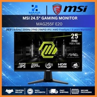 MSI MAG 255F E20 / MAG255F E20 / G255F GAMING MONITOR ( 24.5" FHD / RAPID IPS / 0.5 MS GTG / 200HZ /
