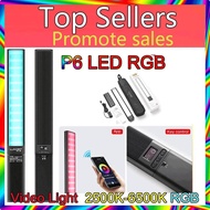 P6 LED RGB Video Light 1300LM 2500K-6500K RA≥95 With Rechargeble Battery 10000mAh 18W Studio Light f