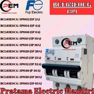 Fuji Electric Miniature Circuit Breaker Mcb Bcl63 Bcl63 Bcl63E0Cg-3P002 3P 2A | Bcl63E0Cg-3P004 3P 4