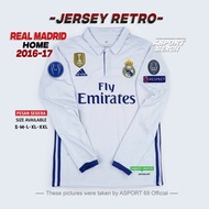 ASPORT RETRO MADRID HOME 2016 2017 LONG SLEEVE