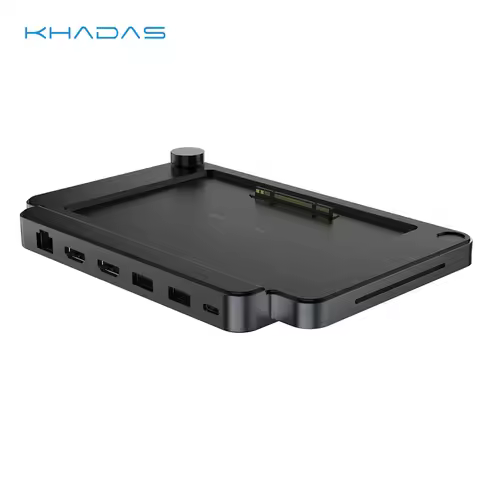 Khadas Dock Docking Station for Khadas Mind Mini PC Gamer I/O Expansion Hub with Fingerprint&Audio&S
