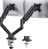 HUANUO Dual Monitor Mount for 2 Monitors up to 32 inches, Each Arm Holds Max 22lbs, Dual Monitor Sta