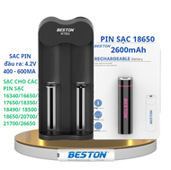 SẠC PIN M7001 KÈM PIN 18650 2600mAh CHÍNH HÃNG BESTON TỐT NHẤT GIÁ RẺ