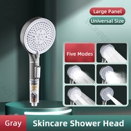 5 Modes High Pressure Skin Care Shower Head Water Saving Handheld Rain Shower Negative Ion Filtratio