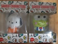 Pochacco keroppi sanrio unbox figure擺設 pc狗 青蛙