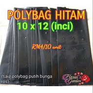 POLYBAG HITAM 10X12 INCI - polibeg