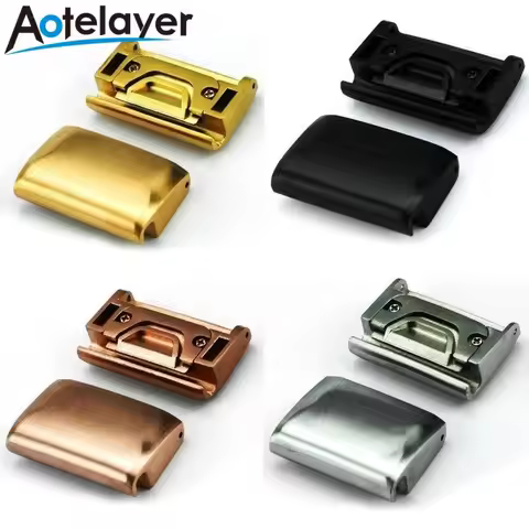 1 pair 20mm 22mm 26mm Quick-Fit Metal Steel Watch Band Adapter for Garmin Fenix 7X 6X 5X Fenix 5 5S 