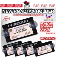 2in1 RFID with Roadtax Holder logo holder / Logo Road tax Holder Car Pemegang Road Tax Kereta acryli