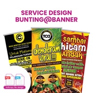SERVICE DESIGN BANNER, BUNTING & BACKDROP