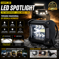 Lampu Spotlight LED Foglamp Headlight Offroad IP67 Cool White 12V