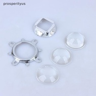 [Prs] 60 90 120 degree LED Lens Optical Glass 44mm Reflector Collimator Fixed Braet For 20W 30W 50W 