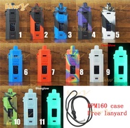 free lanyard Texture Cover for smok rpm160 rpm 160 Silicone Case Sleeve Skin Shield decal sticker le