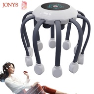 JONYS Eight Claw Massager, Therapeutic Scratch Pad Octopus Claw Electric Head Massager, Electric Han