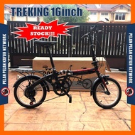 Folding Bike TREKING 16 inch 7 speed Steel Frame Basikal Lipat 16 inci