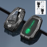 Luminous Silicone Zinc Alloy Smart Car Key Fob Case Cover Chain Remote Shell Holder Keychain For GAC