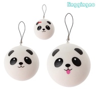 RR Cute Panda Squishy Steamed Bun Bag Phone Pendant Lanyard Keychain Kid Toy