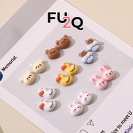 Set of 20 3D Nail Charms Duck - Rabbit - Cute Bear - Gentle Style Nails - Fu2Q Brand