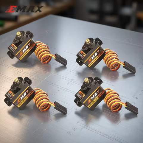 ES08MA II 12g Mini Metal Gear Analog Servo / ES08MD II 13g Mini Metal Digital Servo For RC Plane FPV