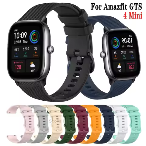 Soft Silicone Strap Bracelet For Amazfit GTS4 mini Smart Watch Watchband for Huami Amazfit GTS2 GTS2