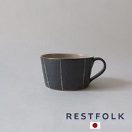日本信樂燒陶瓷咖啡杯(闊口)