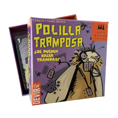 Polilla Tramposa Card Game| Biss 20 | Heuschrecken Poker |Schummel Hummel| Card Game | Board Game De