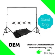 Chromakey Green Screen Muslin Backdrop Stand Photography Background
