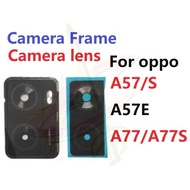 Camera Lens Cover With Frame Replacement For OPPO A57 A57S A57E A77 A77S 4G 2022