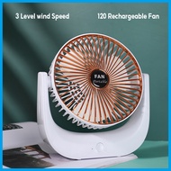 Rechargeable Fan USB 3 Speed Desktop Fan Portable Cooling Table Fan Mini Fan Folding Intelligent Fan Usb Fan Strong Wind