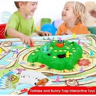 Tortoise vs Bunny Challenge 2in1 Rabbit Trap Boards Game Toy Puzzle Interactive Early Learning Card 