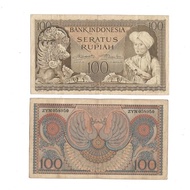 Uang Kuno Indonesia 100 Rupiah 1952 Seri Kebudayaan Gratisongkir