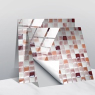CRT018 Crystal Tile Sticker Mosaic Wall Sticker Retro Tile Tile Sticker Simple Kitchen Sticker Water