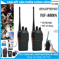 BẢO HÀNH 1 NĂM - TẶNG TAI NGHE - Bộ Đàm Cầm Tay BaoFeng BF888S - Cự Ly 10- 70 Tầng Tòa Nhà 1-3 Km Bộ