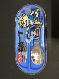 NISSIN 日清 出前一丁餐具連收納盒 - 筷子/匙/叉
