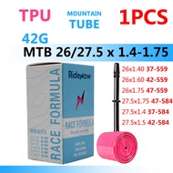 RideNow TPU MTB Bike Inner Tube 26 27.5 29er x1.5 1.75 1.9 2.1 2.2 2.3 2.4 Inch French Valve 45MM Mo