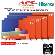 CAN SETUP Hisense 75" 65" 55" 50" Inch 4K Smart TV UHD Google TV Android TV A6500K 50 电视 電視機