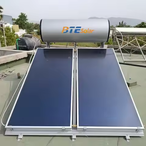 300L Flat Plate Solar Water Heater Commercial Solar Geyser Pressurized System for Hotel Water Heatin