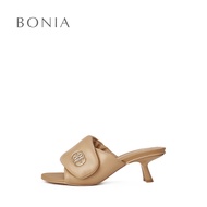 Bonia Medium Brown Fiona Heeled Sandals | Kasut Sandal Tinggi