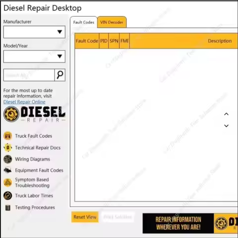 FOR Diesel Repair Desktop DTC Solutions Professional 2.9.98 with Keygen + Diesel Explorer - Fault Co