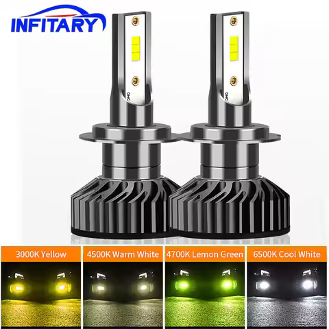 Infitary H4 H7 Fog Led Lights 20000LM CSP 1860 Chip H1 H3 H11 H13 HB3 HB4 9004 9007 6500K 4500K 3000