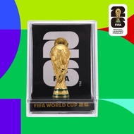 2026 FIFA World Cup FIFA Licensed/Authentic 3D Golden Trophy Cube Display Ornament | World Cup Colle