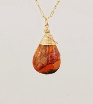 戰國紅瑪瑙 14K GF 美國包金頸鍊 ( HKA5003 )