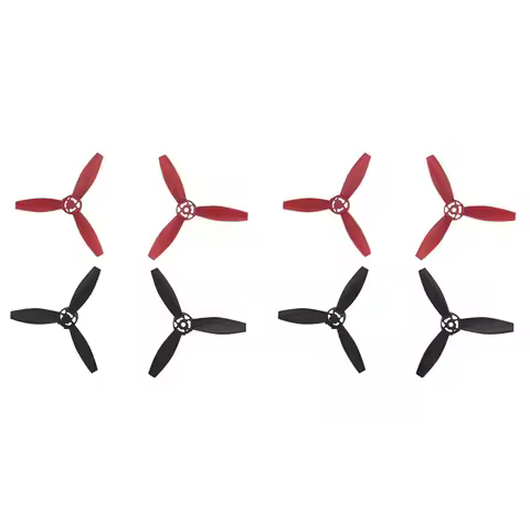 8PCS Suitable For Parrot Bebop 2 Drone Propeller Blades Drone Accessories Black+Red