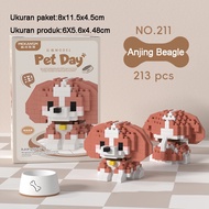 MEKANSM Nano Block Kucing Puzzle Block Hachimi Dog & Cat Block Balok Susun Hewan Peliharaan