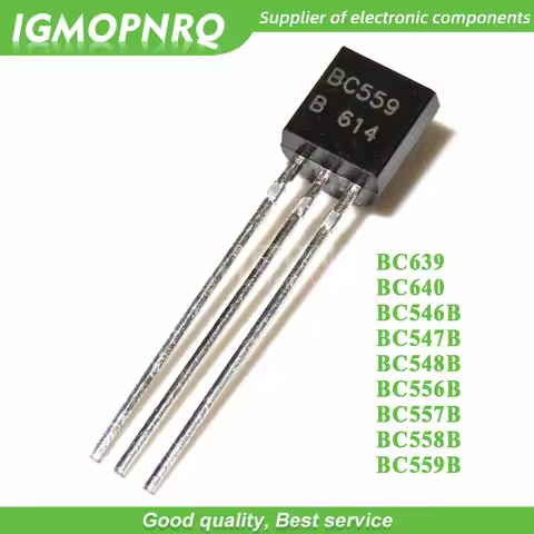100pcs BC639 BC640 BC546B BC547B BC548B BC556B BC557B BC558B BC559B in-line triode transistor TO-92
