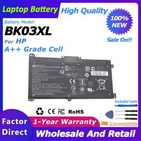 BK03XL New 7Wh Laptop Battery for HP Pavilion X360 14-BA 14-BA103TU series 14-BA008TU 14-BA159TX 347