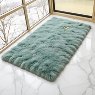 Plain Rasfur Fur Prayer Rug 115x65x2.5cm/ premium Prayer Rug with Kaaba Kaaba non-slip/ LP